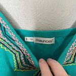 Maurice's teal embroidered Sleeveless dress size 3X Photo 6