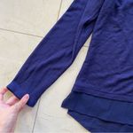 Sanctuary  NWT $65 Navy Blue Longsleeve Sweater Blouse Sz Large Photo 2
