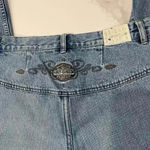 Vintage Rare y2k Harley Davidson Low Rise Jeans Tailbone Embroidery Women’s 10 Blue Photo 1