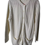 Classic Elements  Vintage Women Button Front‎ Cardigan Sweater Large Chevron Knit Photo 0