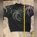 Source Unknown Hand Crafted Vintage Sweatshirt with Colorful Swirl Design Photo 4