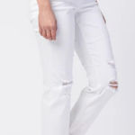Judy Blue  82276 Boyfriend Fit White Distressed Jeans Size 16W Photo 0