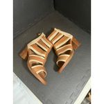 Vintage Foundry Co Michelle Bootie Sandal Women 10 Brown Leather Block Heel Boho Photo 3