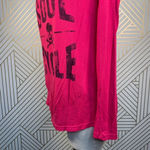 SoulCycle  Skull Logo Hot Pink Long‎ Sleeve T-Shirt Photo 4