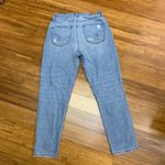 American Eagle  Mom Jeans Womens Size‎ 4 Short Ripped Distressed Light Wash Denim Photo 3