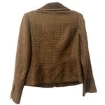 Sundance Brown Plaid Wool BlazerStudded Collar Boho Academia Grunge size 6 Photo 2