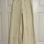 Lola Jeans Milan Ivory High Rise Wide Leg White Size 25 Photo 1