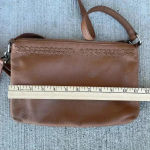 Lucky Brand Leather Cognac Brown Crossbody Purse Bag Photo 9