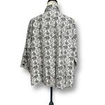 Chico's Vintage Chico’s Design Gray Animal Print Jacket Embroidered Artsy Boho Sz 2 L Photo 7