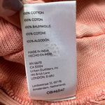 Anthropologie Pilcro Cropped Cut Off Short Sleeve Sweatshirt Pink Coral Medium Photo 11