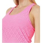 Lilly Pulitzer  - NWT Asana Bra Tank Top Pink Eyelet Racerback Shelf Bra Sz L Photo 1