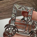 EMMONS Rhinestone Model T Retro Car Vehicle Brooch Pin Vintage Signed Silver Photo 3