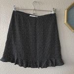 Abercrombie & Fitch NWT  Women’s speckled Mini Skirt ruffle edge Size S Photo 1