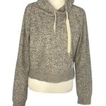 Hollister Long Sleeve Crop Turtle Neck Top Medium Gray White Photo 0