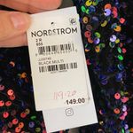 Julia Jordan  Long Sleeve Velvet Sequin Dress Black Multi 2 Photo 3