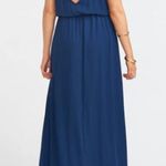 Show Me Your Mumu NWT Kendall Maxi Dress in Rich Navy Crisp Photo 6