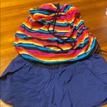 Liz Lange Maternity Striped 2 piece Bathing Suit with Vibrant Stripes Photo 0