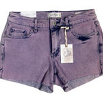 Jessica Simpson  Women's Shorts Sz 27 Purple Wash Jean Denim Cut Off New‎ Photo 0