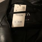 ZARA cropped leather motor jacket Photo 1