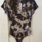 Olivaceous Purple Tie Dye Bodysuit Photo 0