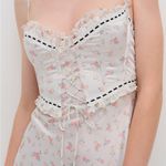 For Love & Lemons Women’s Sabrina Midi Slip Dress, Floral, Small Photo 2