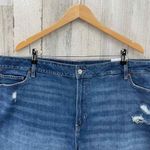 Old Navy  High Rise OG Straight Denim Shorts Womens Plus 26 Distressed Rolled Hem Photo 1