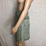 Vintage 80s Green Jean High Waisted Skirt Photo 1