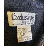 Vintage Black Bedazzled Sweater Sequins Beads Jewels EUC Sz M Knit Pullover Size M Photo 4