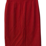 Block island Vintage Petites By Marina Pappas Red Pencil Skirt Midi Photo 0