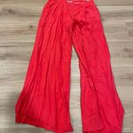 JustFab Wide Leg Red Dress Pants Size M Photo 0