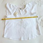 Universal Threads NWT Universal Thread Women's Flutter Short Sleeve Blouse - White - S Photo 8