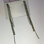 Guess Dark Gunmetal Gray and Green CZ Rhinestone Earrings Photo 1