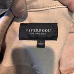 Liverpool Los Angeles Blush Pink Denim Jacket Women's L Button Front Size L Photo 3