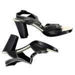 Henry Beguelin Black Leather Beaded Boho Sandals Size 38.5 Photo 3