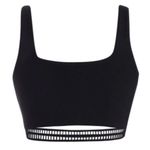 SheIn Black Lattice Tank Bikini Top Photo 1