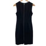 Elie Tahari Navy Lamb Leather Mila Sheath Dress New Photo 4
