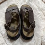 Faded Glory ‎ Y2k Brown Crissy Ankle Strap Sandals Women's 8 Chunky Artsy Boho Photo 5