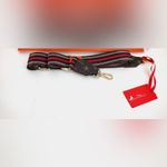 Montana West Adjustable Crossbody Strap – Red & Brown Stripe with Gold Hardware Photo 5