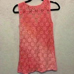 Raya Sun pink Ombre crochet lace top sz M beachy resortwear summer sheer festiva Photo 5