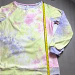 Pastel Smash Tie Dye Sweatshirt Round Neck Puff Long Sleeve Oversized Soft Cozy Pink Size M Photo 7
