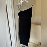 Princess Polly  Black Asymmetrical One-Shoulder Cocktail Dress Photo 1