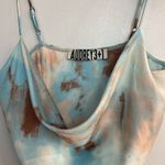 Audrey 3+1 MOVING SALE - Blue Tie Dye Slip Dress Photo 5