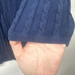 Laura Scott  Petite Large Blue Cable Knit Button Front Cardigan Sweater Photo 11