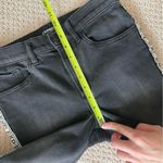 EXPRESS Antique Faded Grey Wash Logo Striped Mid Rise Skinny Jeans 2R Photo 6