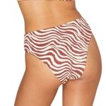 ANDIE NWT Swim Truffle Bias Stripe Hipster Bikini Bottom Large 90s Low Rise Photo 1