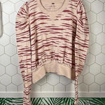Free People  Too Good Pink Knit Cropped Pullover Sweater - Size - Large Photo 0