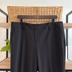 Talbots High-Rise Signature Boot Black Woven Career Dress Pant Trouser, 14 Photo 1