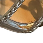 Badgley Mischka  Evoke Dress Sandal High Heel Silver Metallic Size 6.5 Women's Photo 11