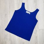 Chico's Private Edition By  Royal Blue Tank Top Soft Size 2 Sleeveless Shirt Photo 1