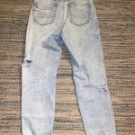 American Eagle stretch light wash ripped mom jeans Photo 2